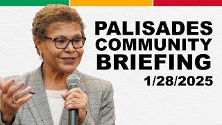 MAYOR BASS HOLDS PALISADES COMMUNITY BRIEFING WEBINAR