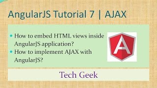 AngularJS Tutorial 7 | AJAX | View Inclusion