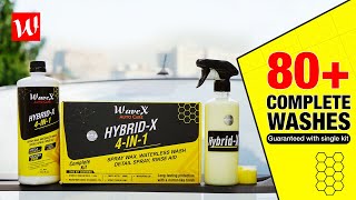 Wavex Hybrid-X 4 in 1 Waterless Car Wash Kit for Car Cleaning