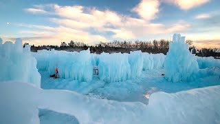 Visit the Frozen Ice Castles of North Woodstock, New Hampshire