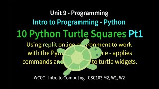 10 PythonTurtleSquares Pt1