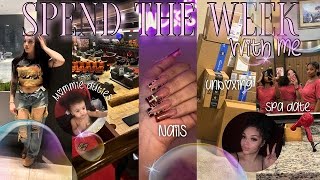 SPEND THE WEEK WITH ME | SPA DAY, MOMMY DUTIES, NAILS, UNBOXING|