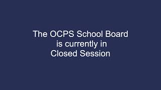 OCPS School Board Work Session - October 20, 2025