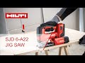 Hilti SJD 6-A22 jig saw demo