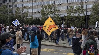 Антиправительственные протесты в Белграде