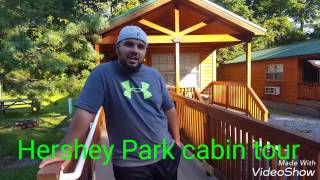 Hersheypark camping  Resort Deluxe cabin tour and review