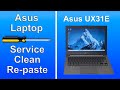 Asus Laptop (UX31E) Service and CPU Re-paste