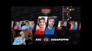 xQc vs Sodapoppin  xQc Reacts to Creator Clash 2