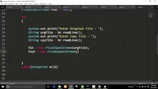 Copy File from another file : IO Management : Java Program