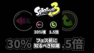 【必見】フェス前に知っとくべき知識【スプラトゥーン3】#Shorts　#スプラ3