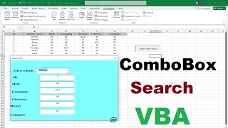 Excel VBA Search ComboBox 🚀 | UserForm with Source Code (Step by Step)