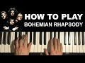 How To Play - Bohemian Rhapsody - by Queen (Piano Tutorial Lesson)