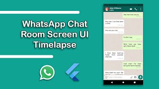WhatsApp Chatroom Flutter UI Speed Code | Flutter Speed Code [Part 4] | WhatsApp Flutter Speed Code