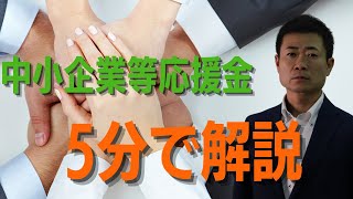 中小企業等応援金を5分で解説【静岡県議会議員いたみ雅治】