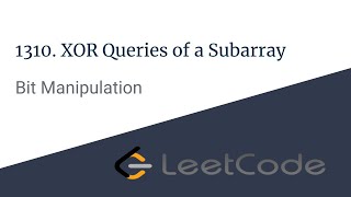 E004 : XOR Queries on Subarray | Bit Manipulation | CodeNCode