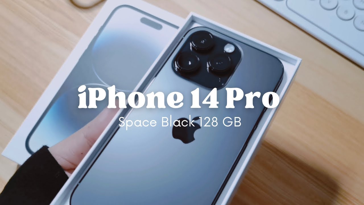 Hello IPhone 14 Pro Space Black | Unboxing + Accessories - YouTube