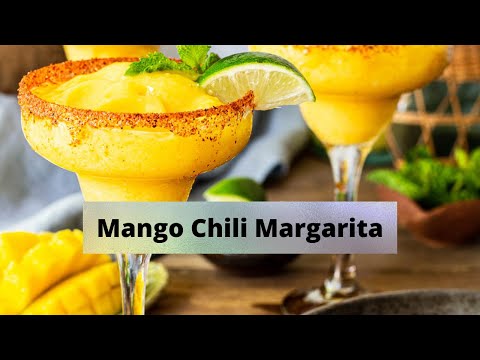 Chili lime mango margaritas