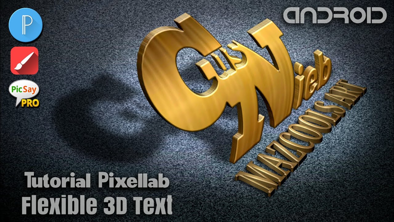 Tutorial Pixellab Flexibel 3d Text Youtube