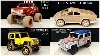 Top 4 unique creations from cardboard / Amazing cars using cardboard