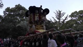 平成29年10月7日　仁尾　履脱八幡神社・古江太鼓台