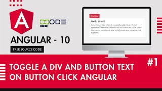 Toggle A Div And Button Text On Button Click Angular 10 | Angular Show Hide Div On Click