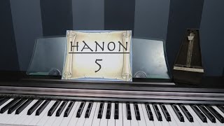 Hanon #5 warm up exercise