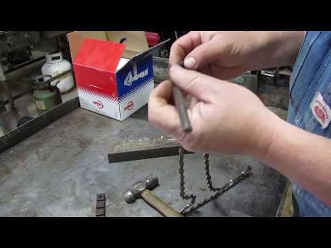 Shorten a Chainsaw chain or make a new chain Shorten a Chainsaw chain or make a new chain