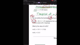 Lessons 2-3 Function Notation