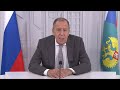 Видеобращение С.Лаврова к участникам конференции «Экологическая политика и устойчивое развитие»