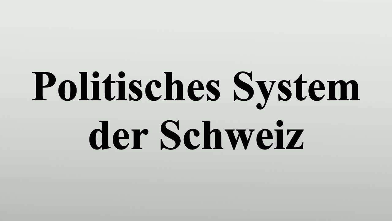 Politisches System Der Schweiz - YouTube