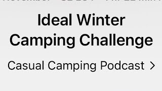 Items for Tim & Ade’s winter camping challenge