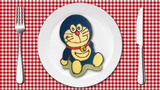 Pancake Art - Doraemon (パンケーキアート・ドラえもん)