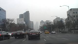 JKP cTV 미세먼지로 덮힌 경부고속도로 양재역  fine dust Gyeongbu Expressway Yangjae