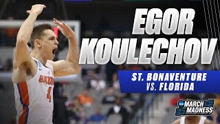 Florida's Egor Koulechov leads the Gators to a First Round victory