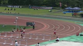 20170429_宮崎県高校ジュニア選手権大会_女子100mH予選1組