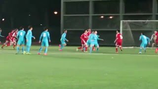 南華vs傑志(2016.2.5.青少年足球U18甲組聯賽)之入球3:3~南華11號 朱偉鈞