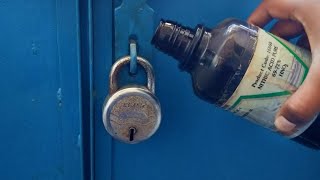 how to open lock without any key ? using acid ताला  खुलता है तेजाब से ?