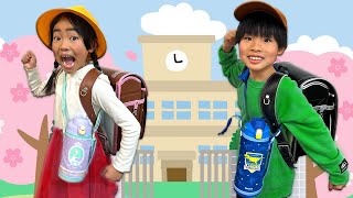 【寸劇】もうすぐ新学期！かえであーたんは新しい水筒がほしい！　学校ごっこ　入学準備