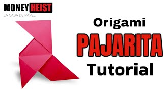 Origami Bird (pajarita) - how to make a paper bird (Money Heist)