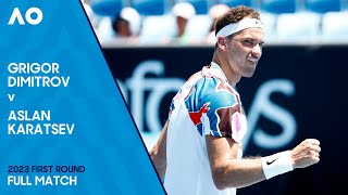 Grigor Dimitrov v Aslan Karatsev Full Match | Australian Open 2023 First Round