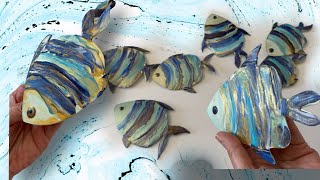 👀I Made Them for to Hang on the Bathroom Wall - DIY Fish Wall Hanging