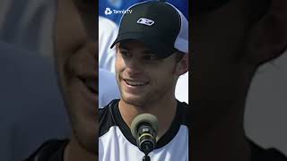 Federer & Roddick Hilarious Trophy Ceremony 😆