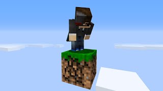 Minecraft Skyblock but you only get 1 block...