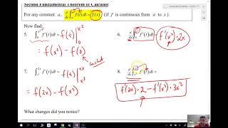 AB Calc 6-1: 2nd Fundamental Theorem of Calculus