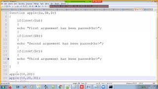 PHP Functions - missing parameters