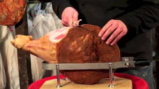 Comment decouper un jambon entier avec os ?