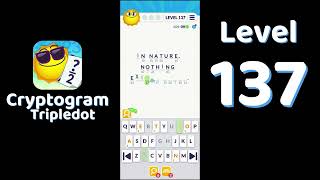 Cryptogram Tripledot Level 137 Answer | SolutionGuruji