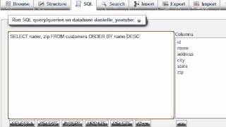 MySQL Database Tutorial - 9 - Sort Direction