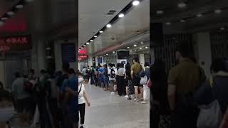 【今日の中国東莞】2021/9/29常平駅改札口 広州中国高速鉄道china DONGGUAN changping station train