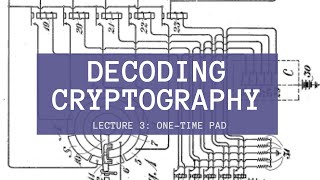 Decoding Cryptography Lecture 3: One Time Pad